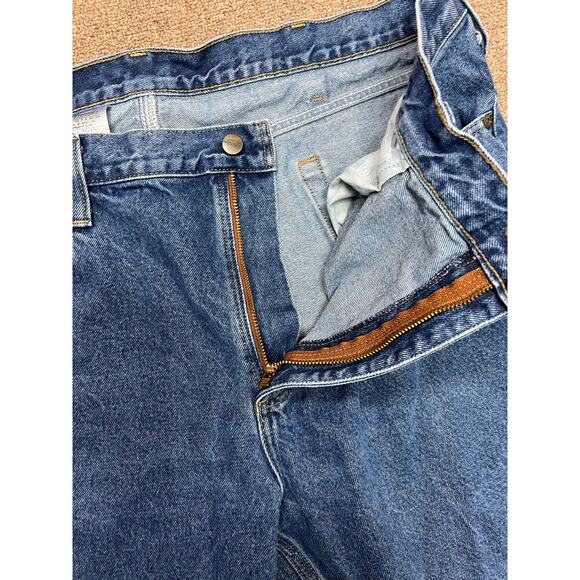 Carhartt Jeans Men's 42x30 Traditional Fit Straight Leg Light Wash Fade - Picture 5 of 9